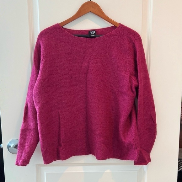 Eileen Fisher Kid Mohair Cropped Sweater - Picture 2 of 16